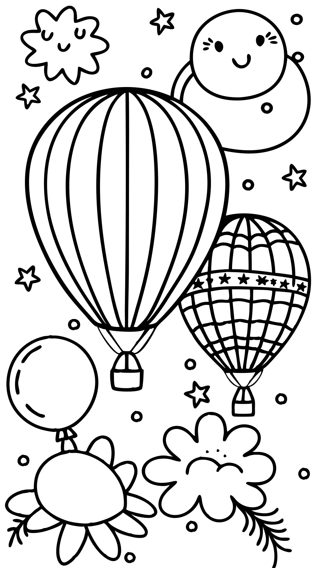 coloring balloon pages